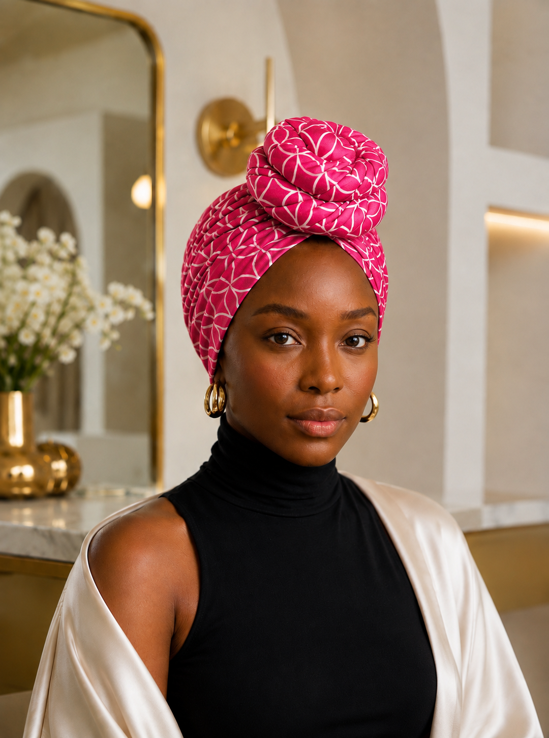 Bubblegum Pre-Tied Turban