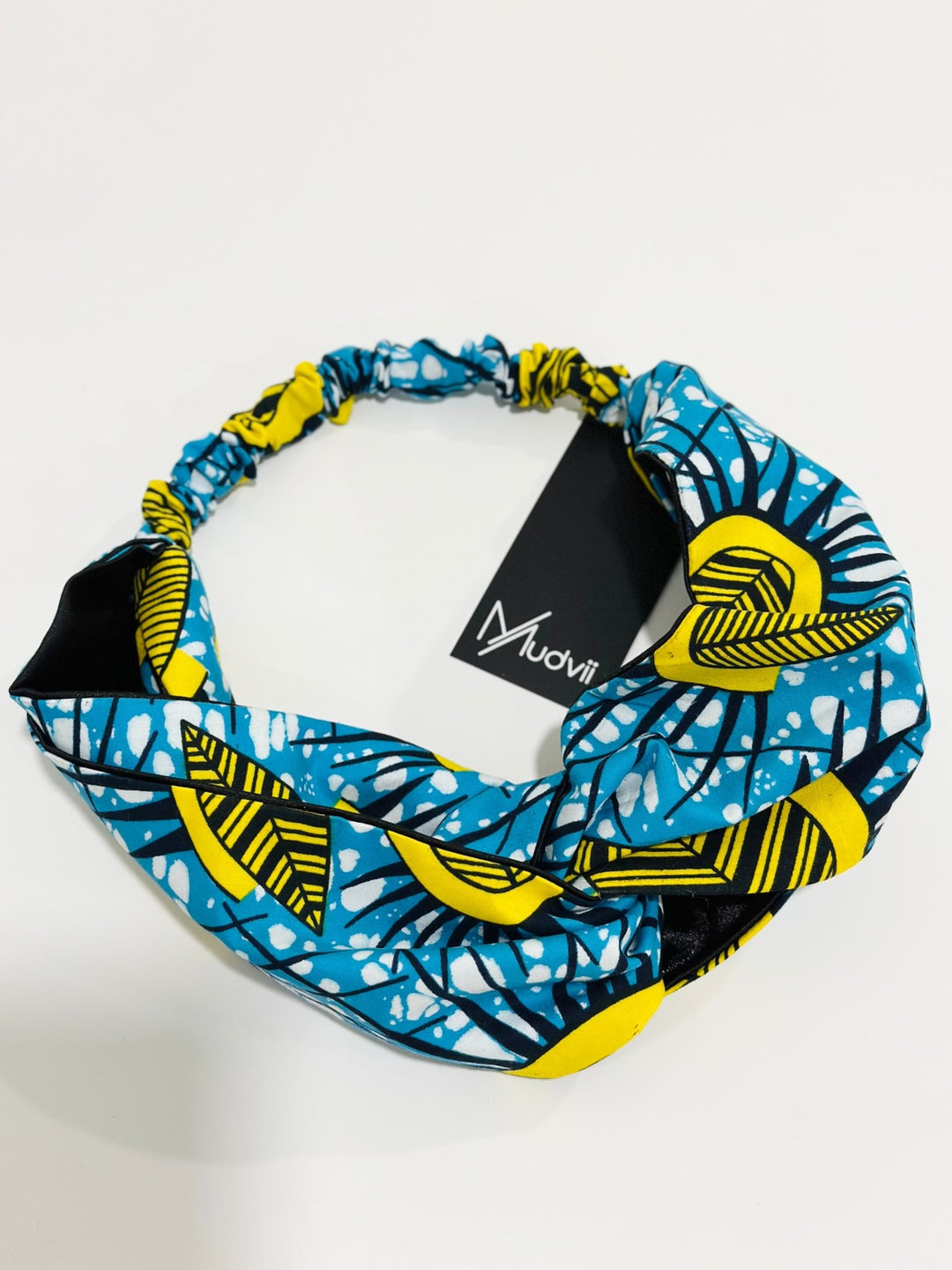 Aria African Print Satin Headband - Mudvii