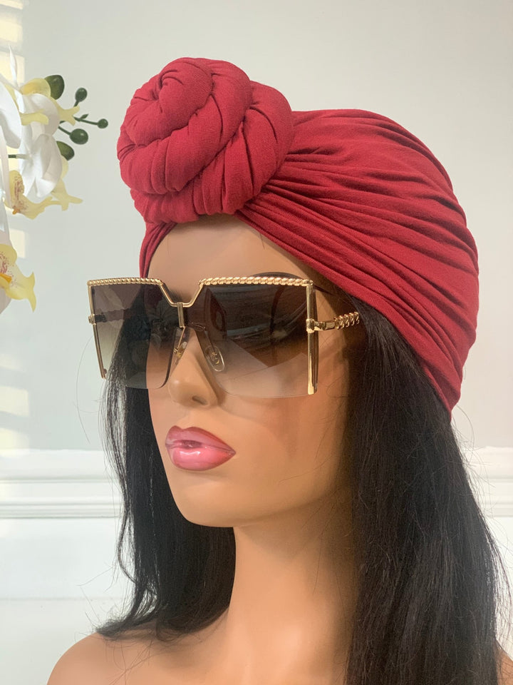 Bun Style Pre-Tied Turban - Mudvii