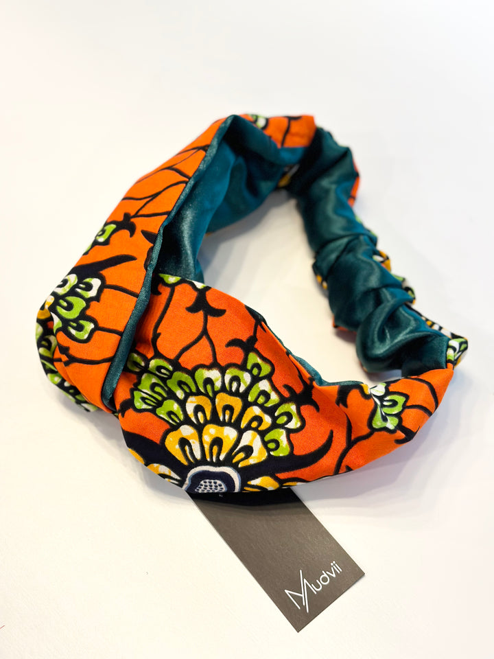 Nini African Print Satin Headband - Mudvii