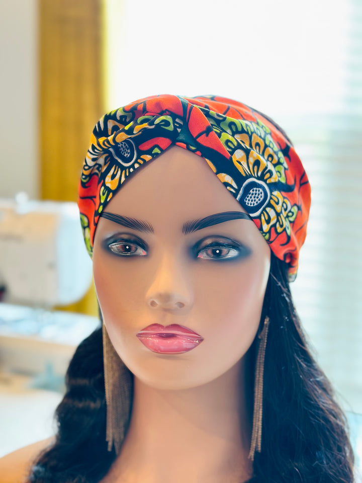 Nini African Print Satin Headband - Mudvii