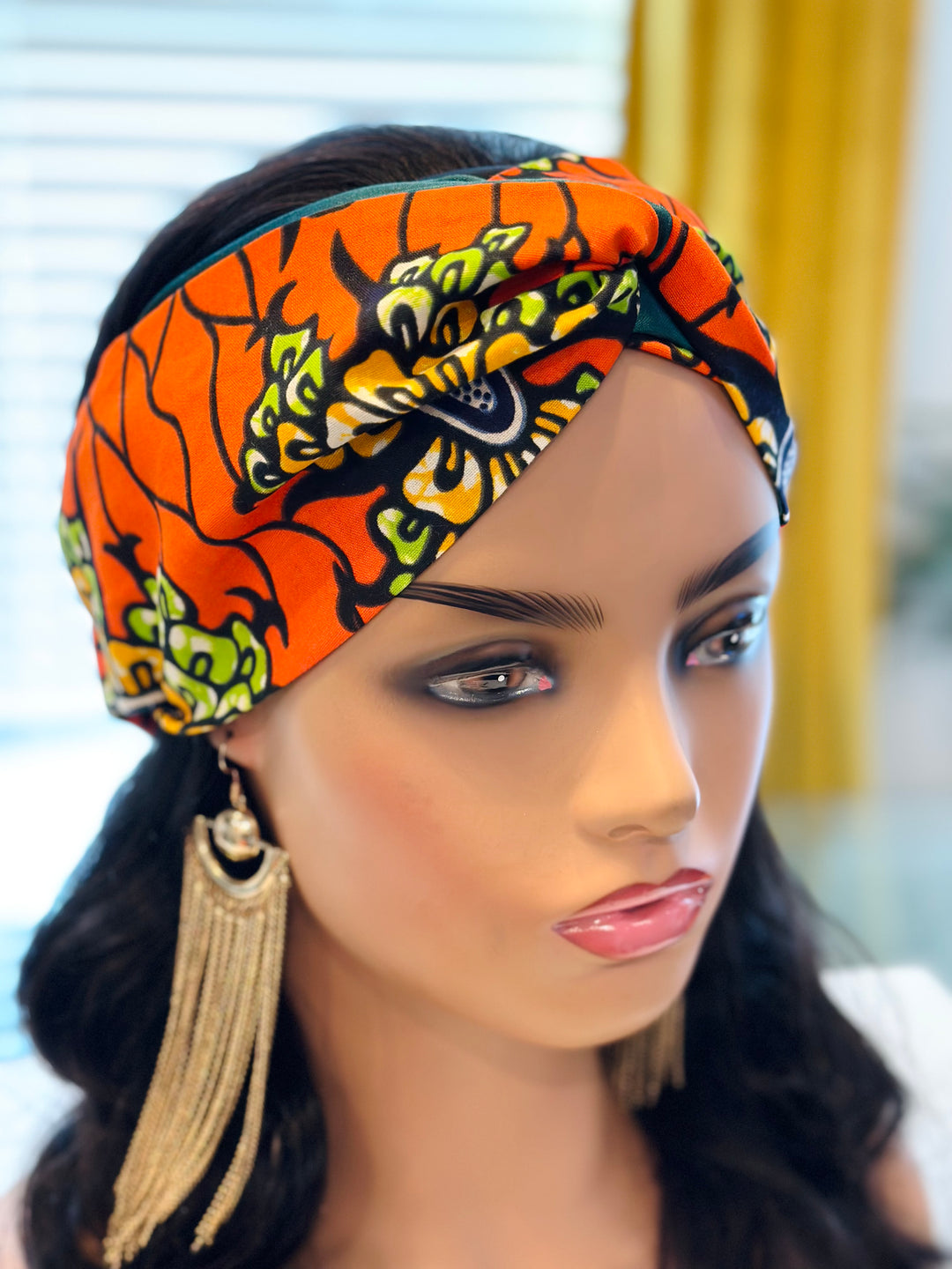 Nini African Print Satin Headband - Mudvii