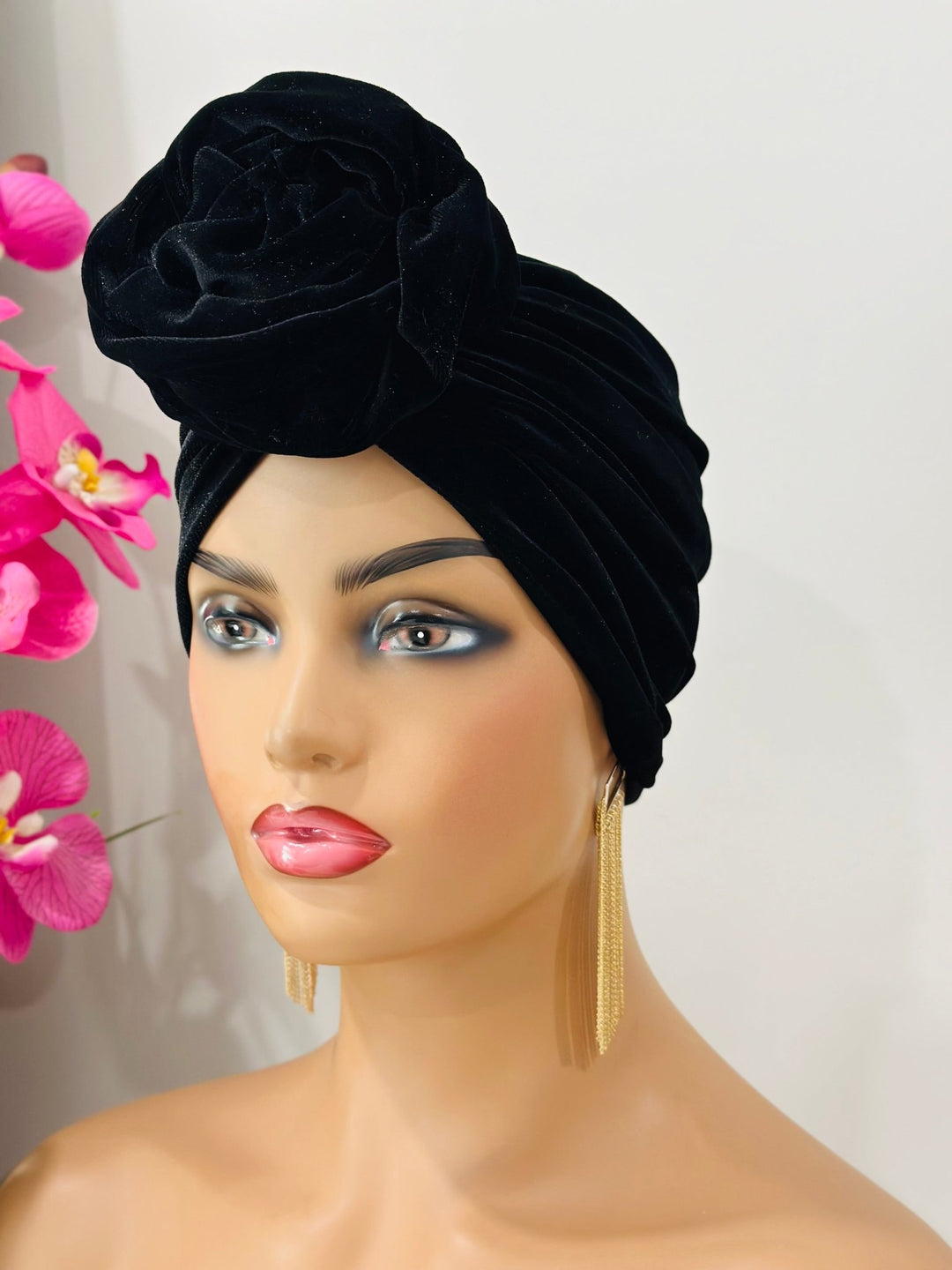 Kay Velvet Pretied Turban - Stylish velvet turban for women