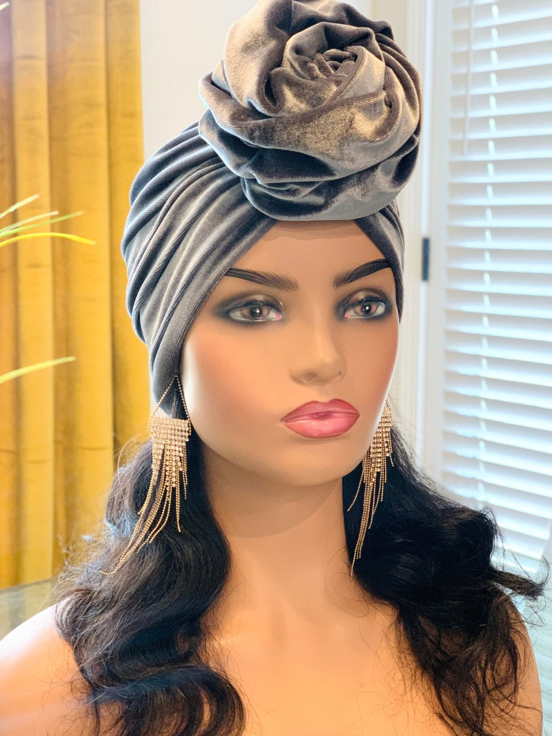 Kay Velvet Pretied Turban - Stylish velvet turban for women