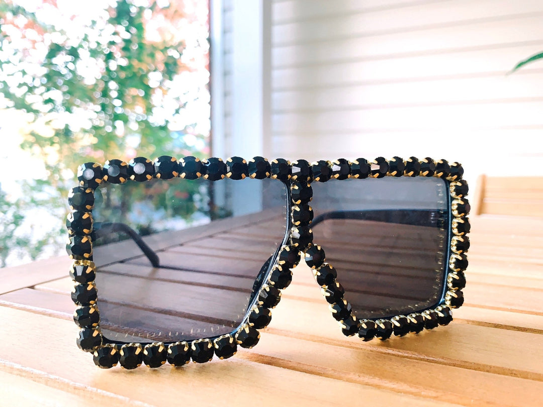 Luxury Rhinestone Sunglasses - Trendy women's sunglasses