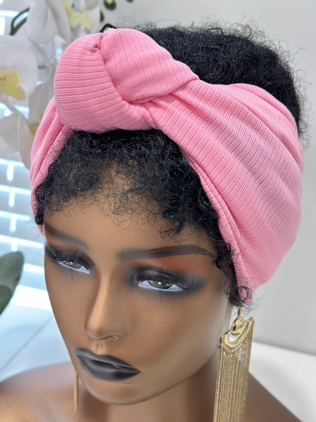 Ribbed Knotted Wide Headband - Mudvii
