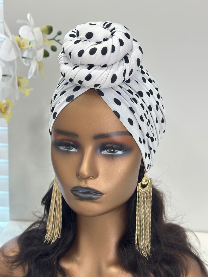 Sienna Bun Pre - tied Turban - Mudvii