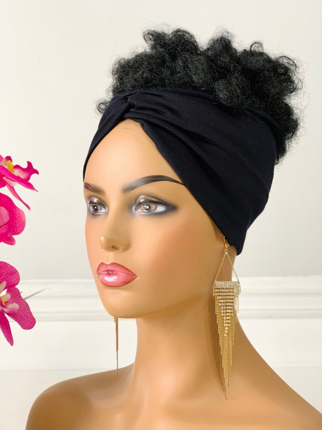 Luxury Twist Headband - Stylish black twist headband