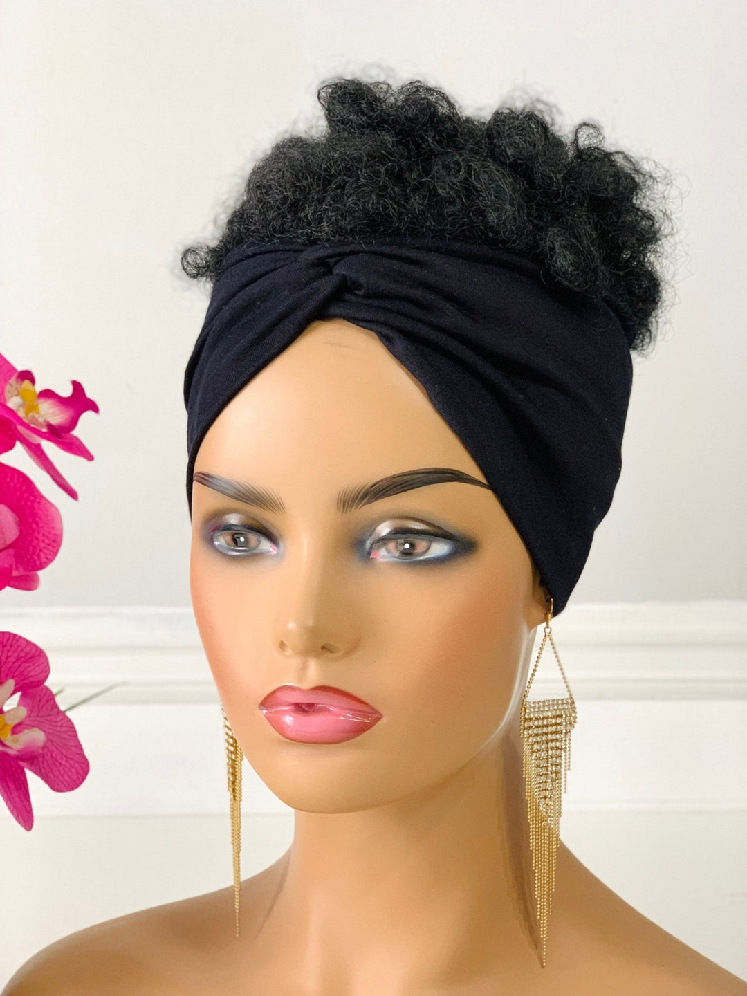 Luxury Twist Headband - Stylish black twist headband