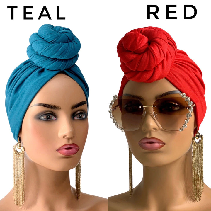 Bun Style Pre-Tied Turban - Stylish hair accessory