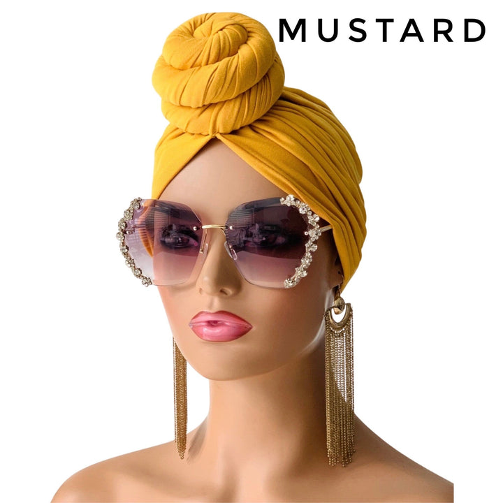 Bun Style Pre-Tied Turban - Mudvii