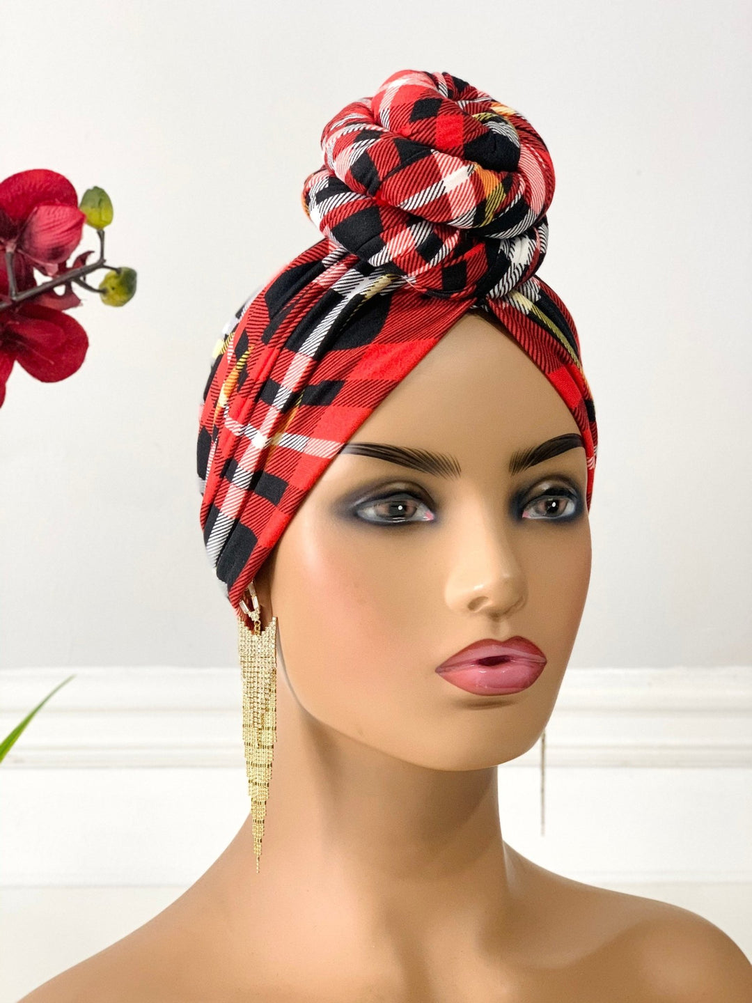 Dola Pre-Tied Turban - Satin lined turban for women