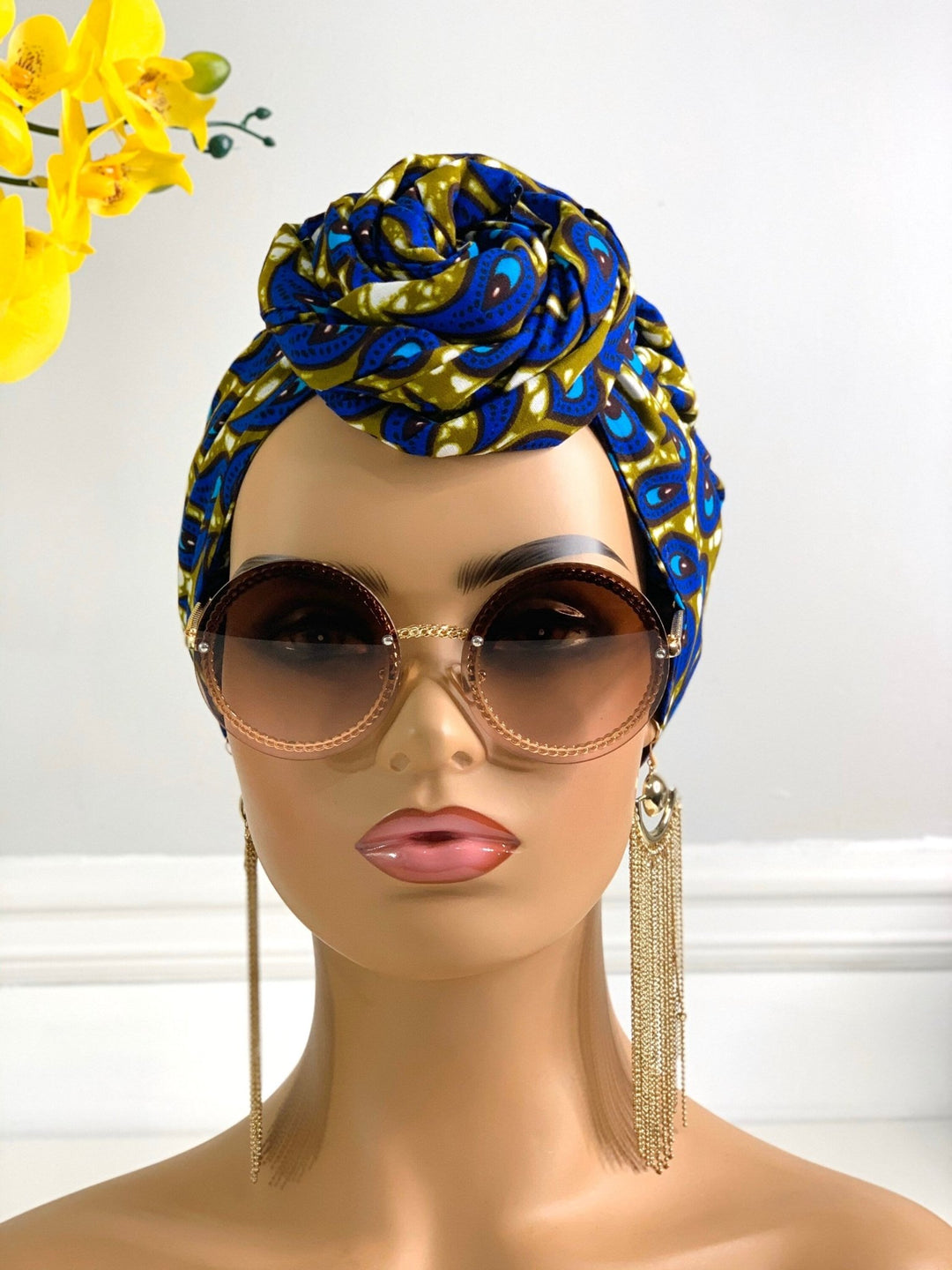 Drop 2-Piece Headwrap - Reversible satin lined bonnet