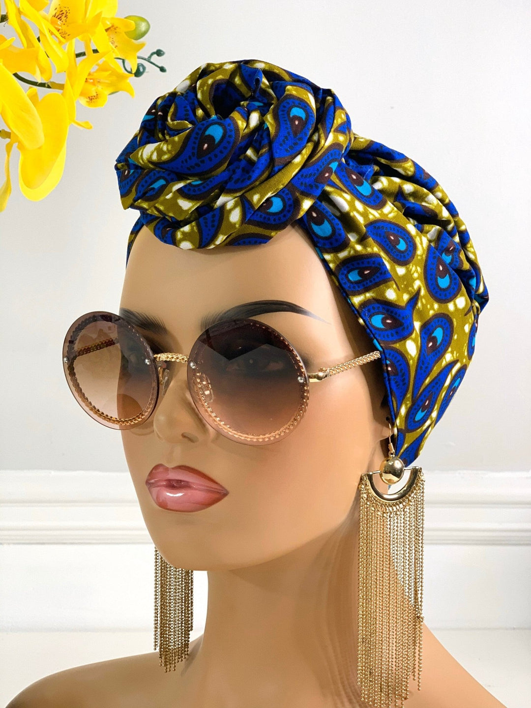 Drop 2-Piece Headwrap - Reversible satin lined bonnet