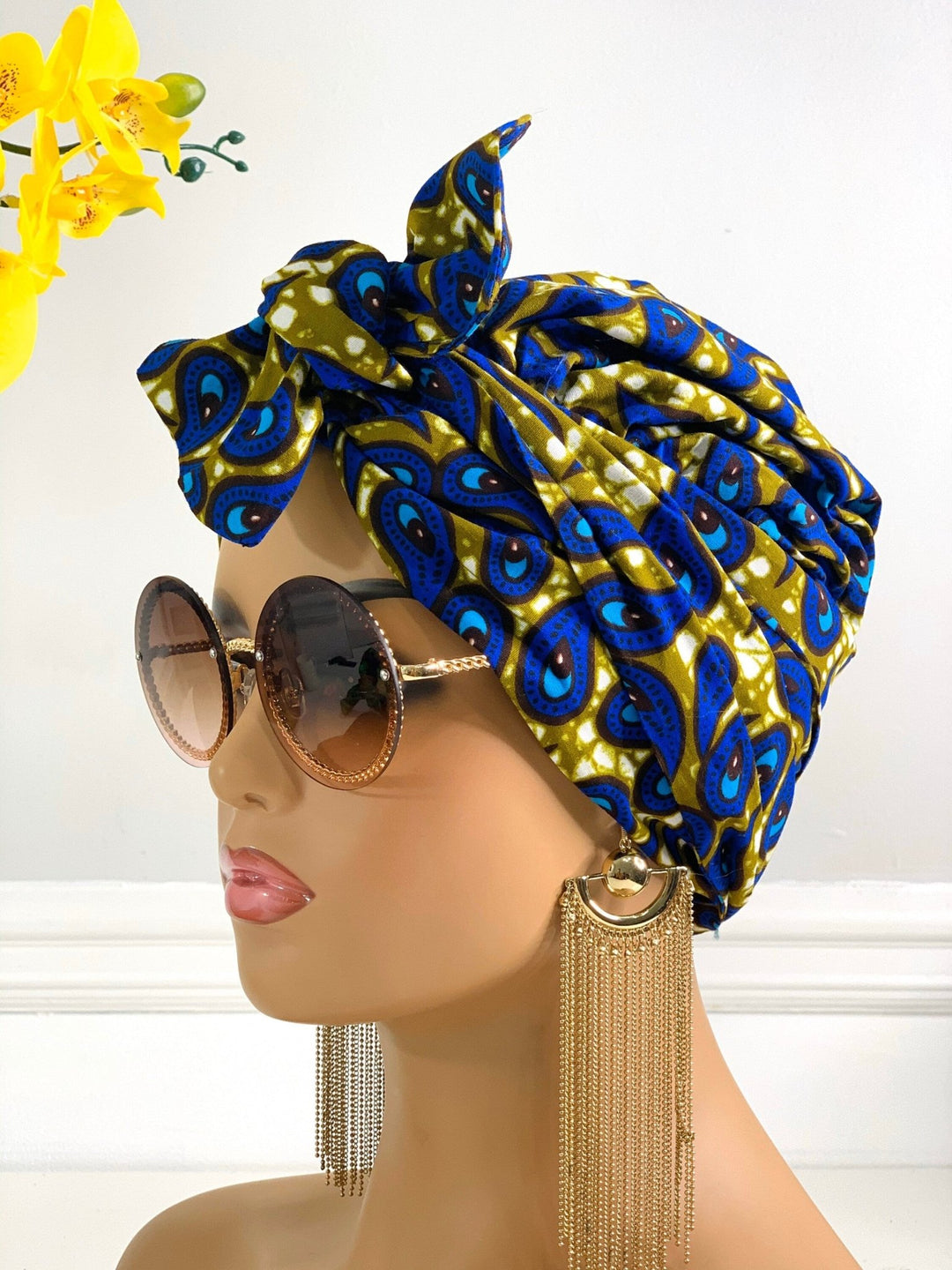 Drop 2-Piece Headwrap - Reversible satin lined bonnet