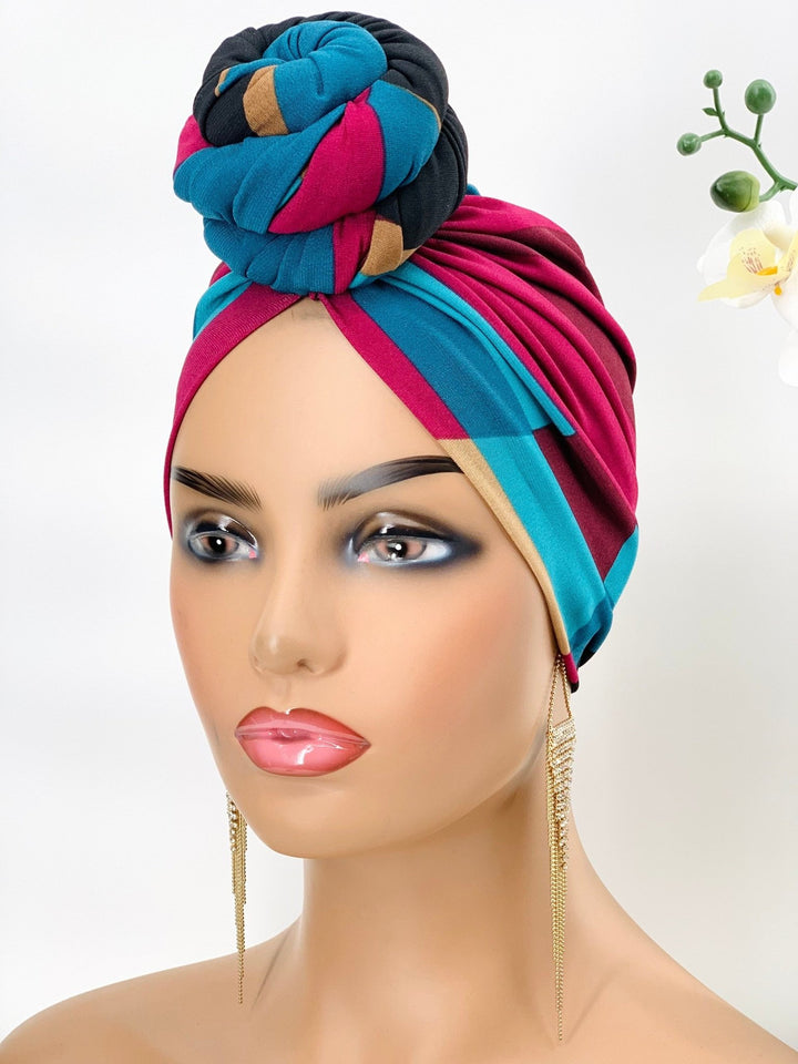 Dunni Pre-Tied Turban - Stylish women's headwrap