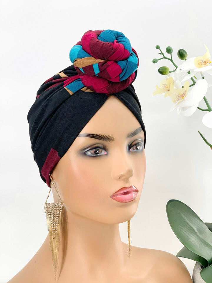 Dunni Pre-Tied Turban - Stylish women's headwrap