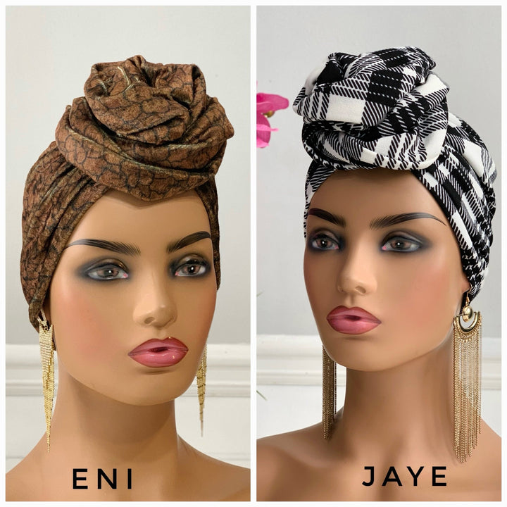 Flower-Design Turban - Stylish women's headwrap