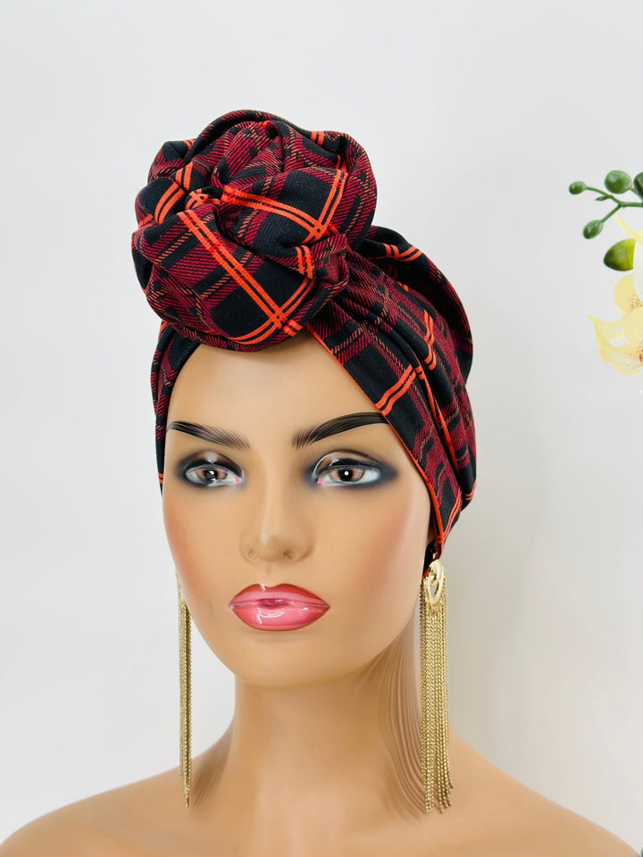 Flower-Design Turban - Stylish women's headwrap