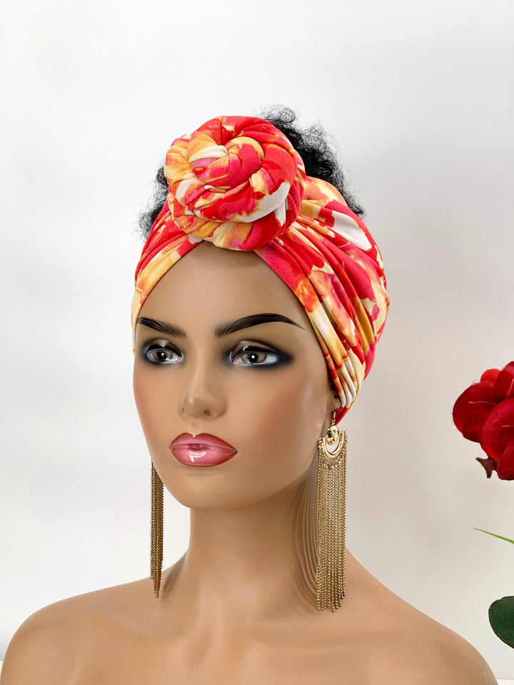 Jaiye Open Crown Pretied Headwrap - Handmade turban accessory