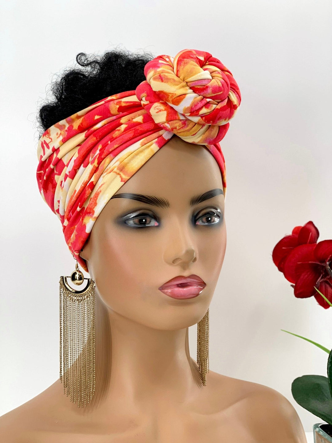 Jaiye Open Crown Pretied Headwrap - Handmade turban accessory