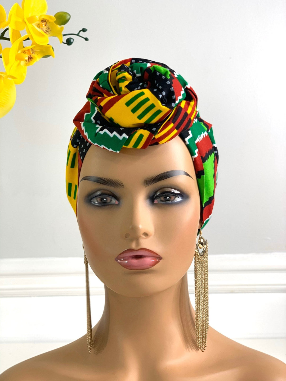 Kente 2-Piece Headwrap - Handmade African head wrap