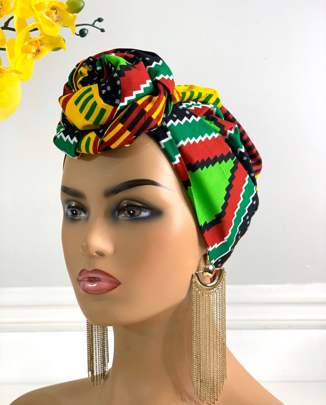 Kente 2-Piece Headwrap - Handmade African head wrap