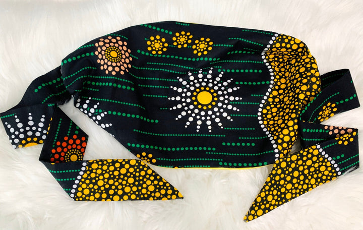 Lily African Print Satin-Lined Headwrap - Stylish head wrap