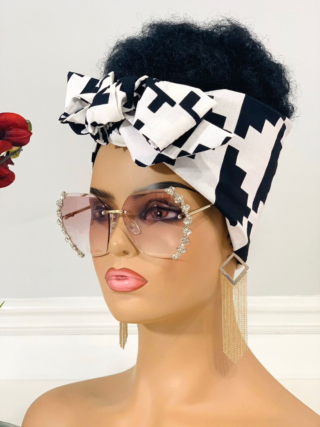 Lily African Print Satin-Lined Headwrap - Stylish head wrap