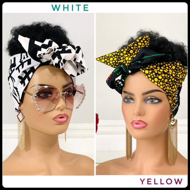 Lily African Print Satin-Lined Headwrap - Stylish head wrap