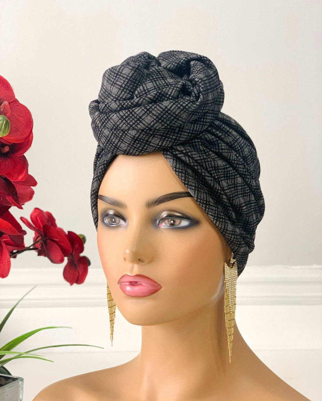 Meyiwa Flower-Design Turban - Mudvii