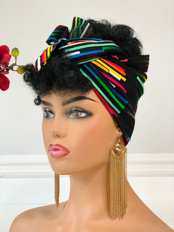 Ori African Print Satin-Lined Headwrap - Stylish headband