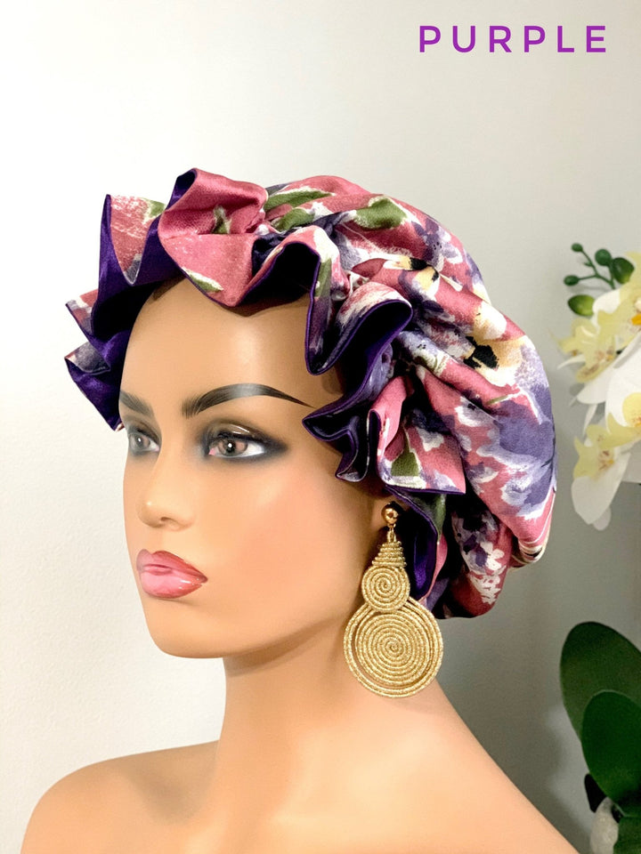 Satin Bonnet | Natural Hair Cover - Mudvii