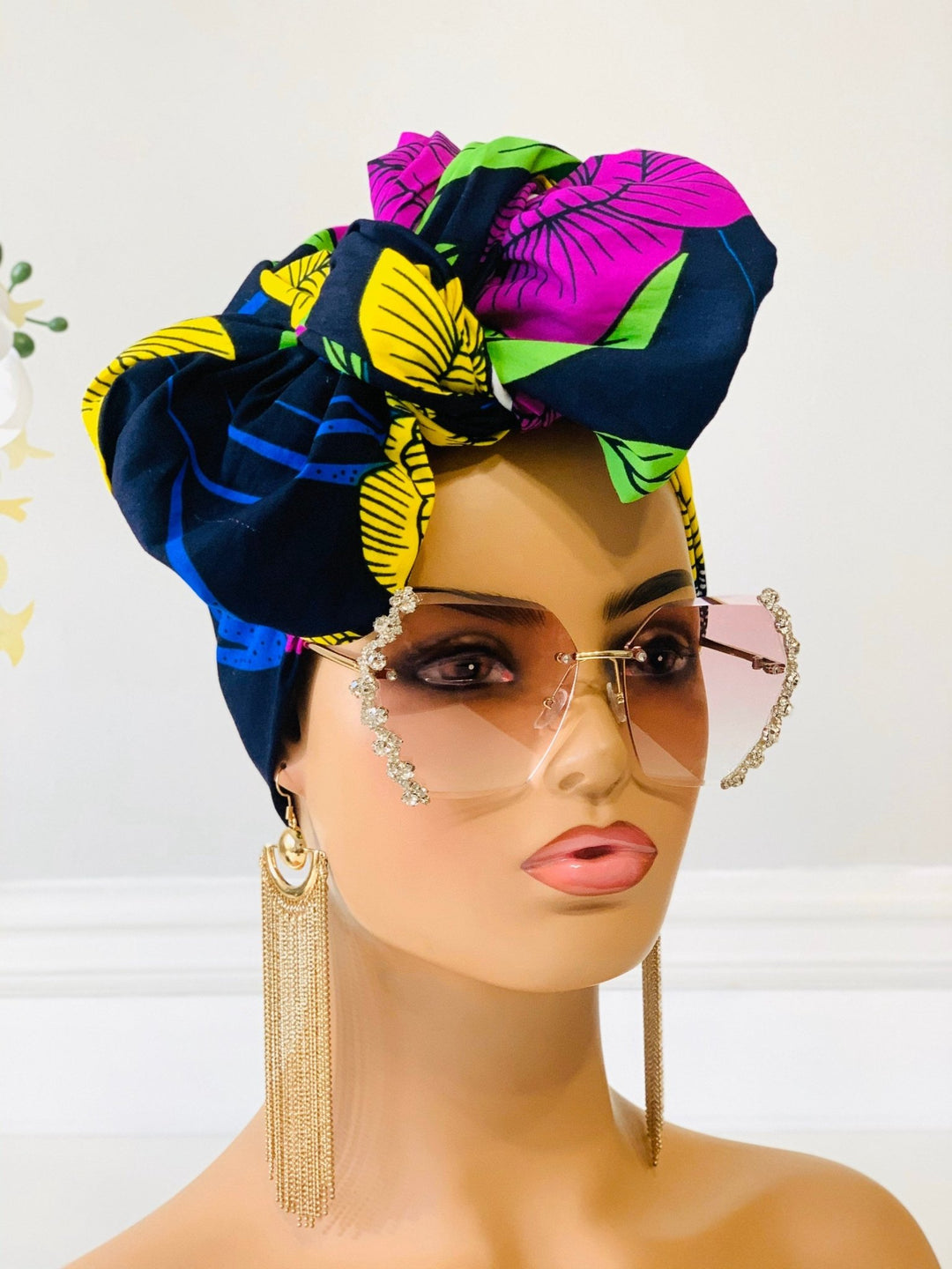 Simi African Print Headwrap - Mudvii