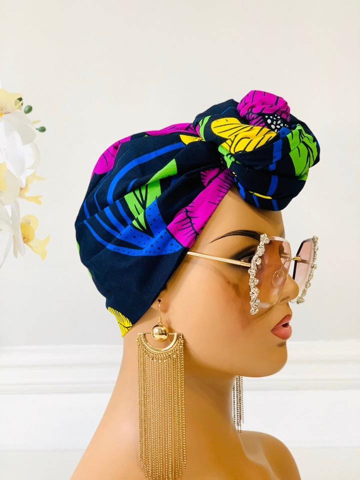 Simi African Print Headwrap - Mudvii